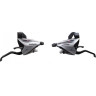 Шифтер/Тормозная ручка SHIMANO ACERA, EF65, левый/правый, 3X7 скоростей, трос+оплетка, серебристый ESTEF65P7A3S