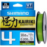 Леска плетёная SHIMANO KAIRIKI 4 PE 150 м разноцветная 0,215 мм 16,7 кг LDM54TE2521515M