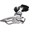 Переключатель передний SHIMANO DEORE, M618-H, для 2x10, верхний хомут (34,9 с адаптером 28,6/31,8), верхняя тяга, черный IFDM618HTX6