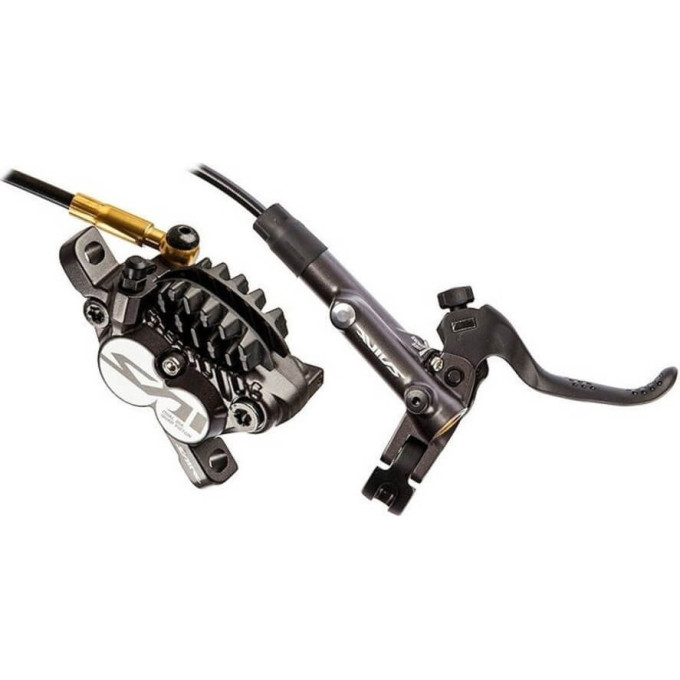 Тормоз дисковый SHIMANO SAINT, M820, BL(прав)/BR(задн), метал. Кол. С радиат, 1700мм, черн. IM820BRRXNA170