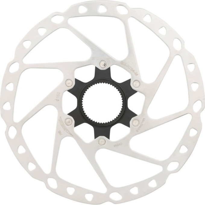 Тормозной диск SHIMANO RT64, 160мм, C.LOCK, с стопорным кольцом внешние шлицы ESMRT64SEC