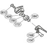 Запчасть для катушки SHIMANO LINE ROLLER SET набор ролика лескоукладывателя PK0400