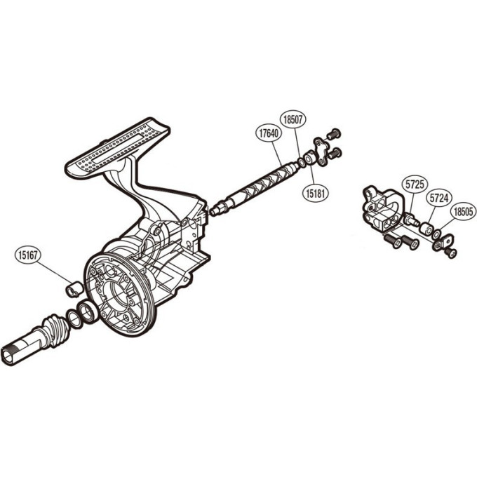 Запчасть для катушки SHIMANO OSCILLATION SET набор для бесконечного винта PK0445